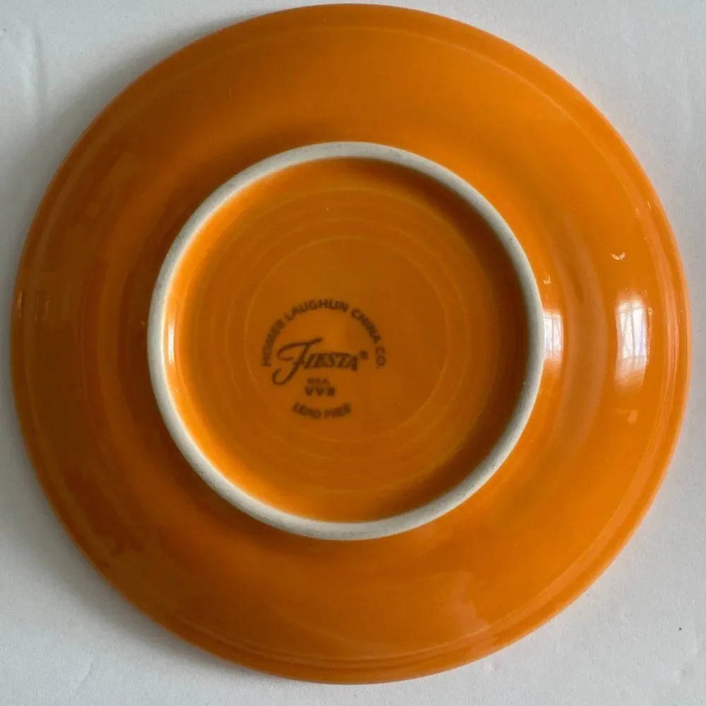 Fiestaware HLC Retired Color Tangerine Saucer